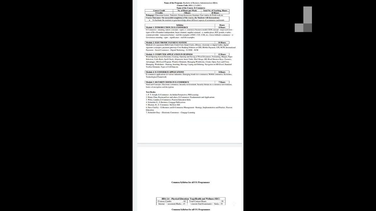 BBA all semester syllabus PDF.