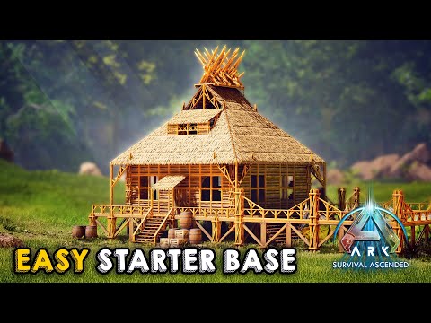 Ultimate Starter Base for Beginners! | Building Tutorial | ARK Survival Ascended