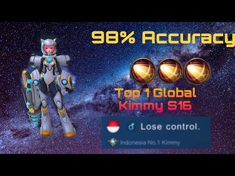 TOP 1 GLOBAL KIMMY S16 | GAMEPLAY AND TUTORIAL KIMMY BY LOSE CONTROL. | MLBB