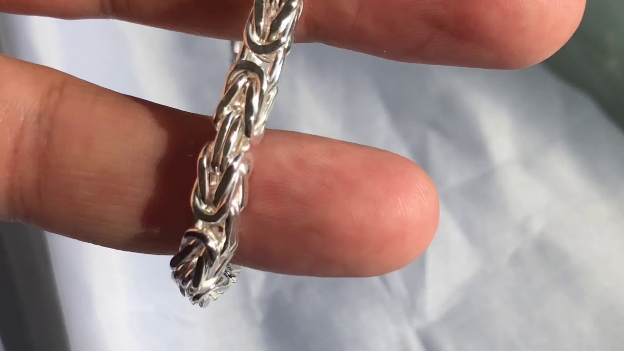 TAIPAN JEWELRY Königskette Armband 24cm lang 5mm breit 31,5g schwer 925 Sterling Silber (B72)