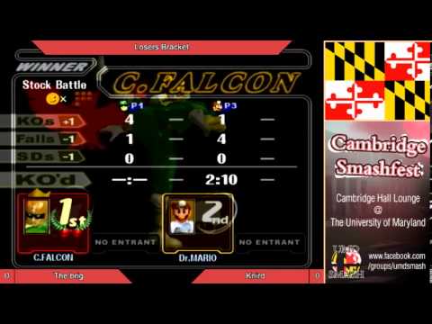 UMD Smashfest 1/31/14 - The Brig vs Knird Losers R2