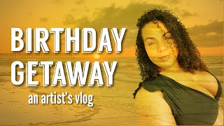 Birthday Getaway| An Artist’s Vlog| RedBubble Unboxing