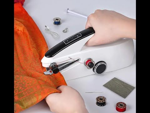Cordless portable sewing machine