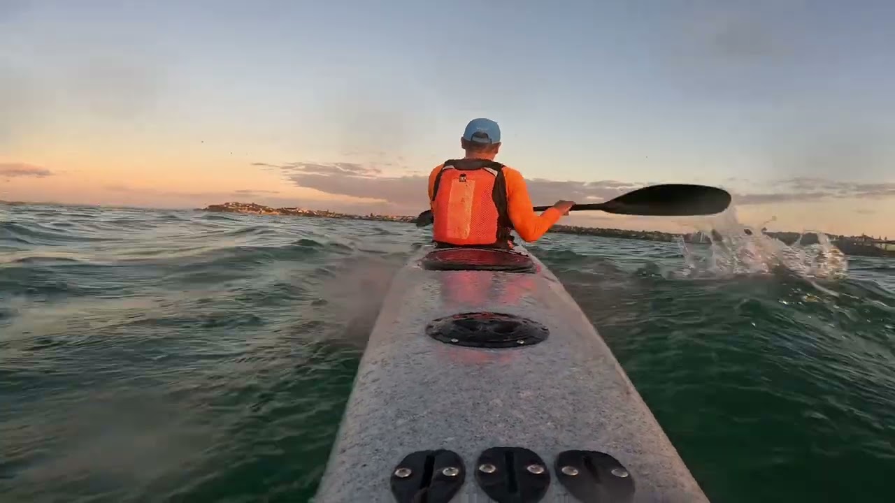 Sunset surfski paddle