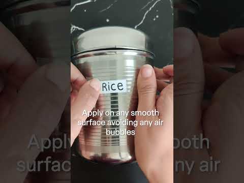 Part of a video titled The Easiest Way To Make Waterproof Labels For Your Tiffin ... - YouTube