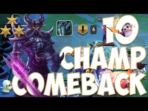 10 Champion MAX Comeback?! Teamfight Tactics (TFT)