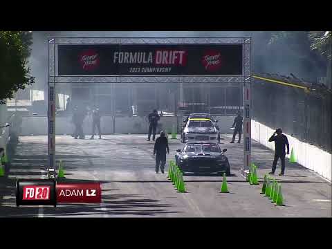 Adam LZ First Qualifying Run at Formula DRIFT PRO, Round 1 Long Beach #FDLB