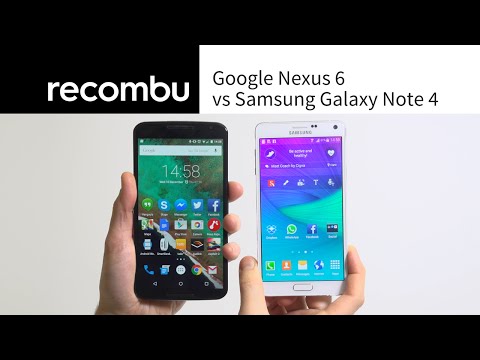 Google Nexus 6 vs Samsung Galaxy Note 4 comparison review