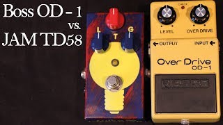 Video thumbnail for Vintage Boss OD-1 vs. JAM Pedals Tubedreamer 58 by Joe Perkins