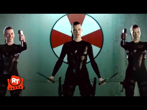 生化危機：來世 (2010) - 愛麗絲克隆人的戰鬥場面 | 電影片段 (Resident Evil: Afterlife (2010) - Alice Clones Fight Scene | Movieclips)