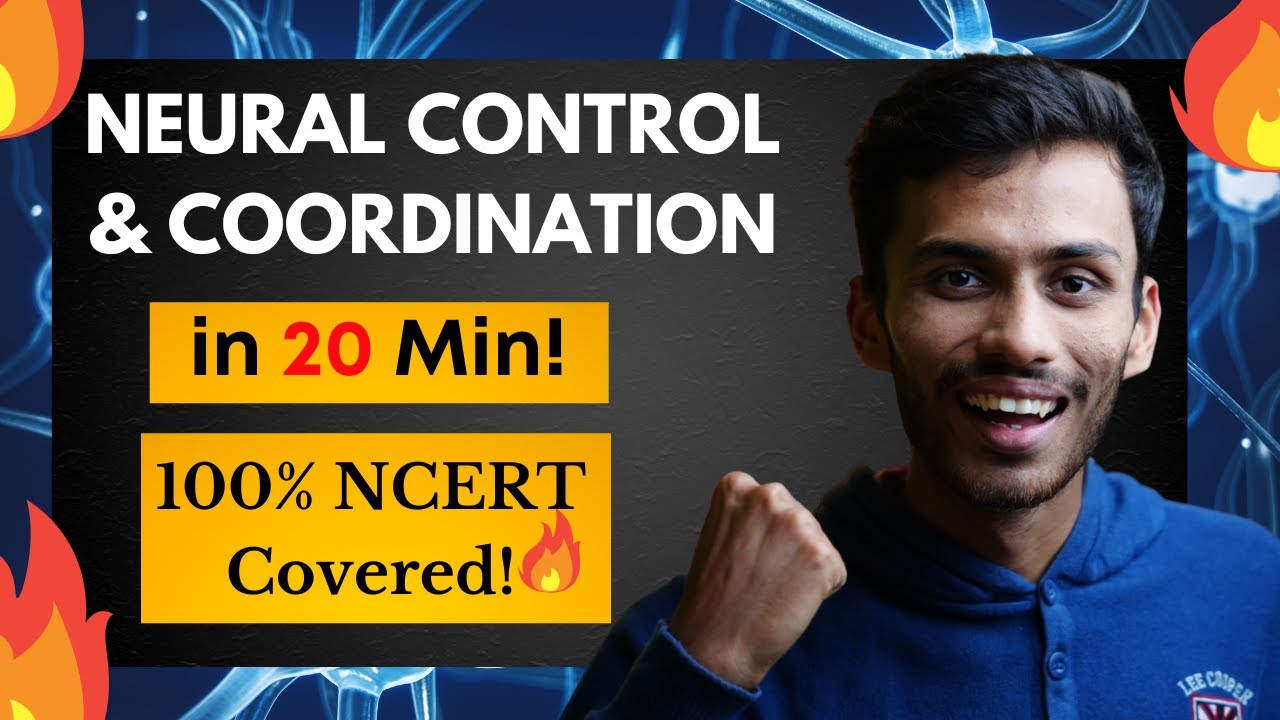 Neural Control & Coordination FAST One SHOT!🔥 | Full Revision in 20 Min | NCERT | Class 11 | NEET