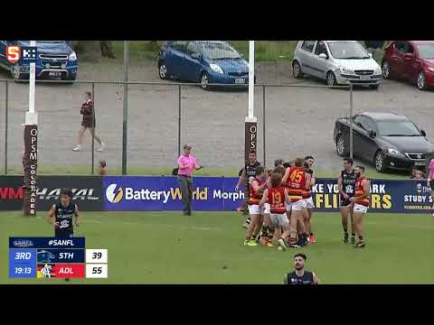 Rd 12 SANFL Snapshot - Adelaide's Matt Crouch soccers out of mid air