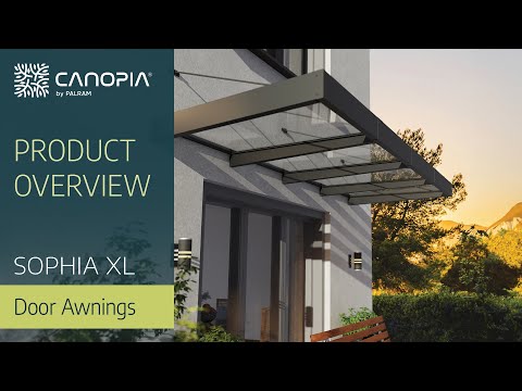 Entrétak Canopia by Palram Sophia XL Grå Klar 1,4 X 9 m