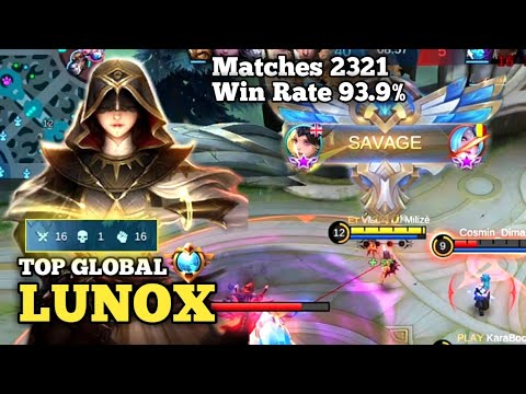 Lunox Perfect SAVAGE!! Current Win Rate 93.9% | Top Global Lunox | Vladilena Milize - Mobile Legend