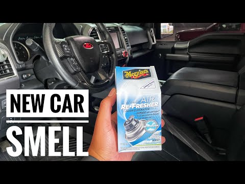 Make Your Truck SMELL like NEW. Meguiars Whole Air Re-fresher Odor Eliminator Review.