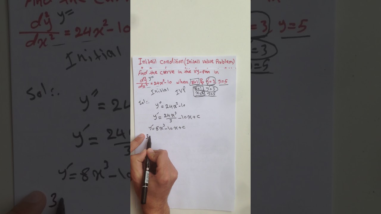 Initial condition and Boundary condition