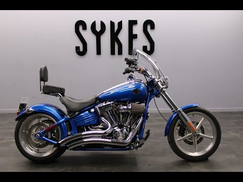 2008 Harley-Davidson FXCWC Softail Rocker C in Pacific Blue Pearl