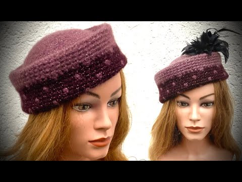 Schicker Ladys Hat  PILLBOX STYLE #häkeln #petraperle #pillbox#hut#hat#crochet#diy#wolle#mode#esprit