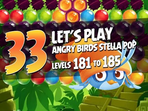 Let's Play Angry Birds Stella Pop - Part 33 - Levels 181 to 185 - Golden Temple