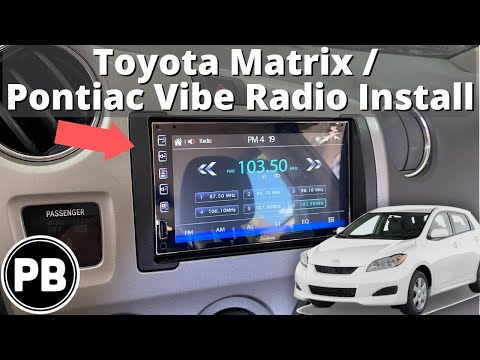 2003 - 2010 Toyota Matrix / Pontiac Vibe Radio Install