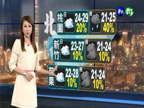 2013.11.09華視晚間氣象 連珮貝主播