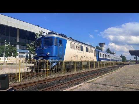 060-DA1 62-0741-4 cu R4046 Baia Mare-Jibou pleaca din gara Baia Mare