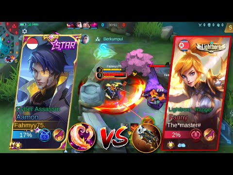 AAMON VS PRO FANNY! | TOP GLOBAL AAMON VS FANNY LIGHTBORN!! | WHO WILL WIN?!!~Mobile legends