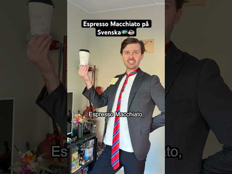 Espresso Macchiato - på Svenska!🇸🇪☕️