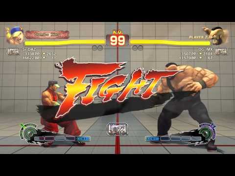 2015Aug16 ULTRASF4_1.05 IMX (Zangief) vs Sr DAZ (Yun Lee) - Ranked