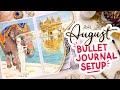 AUGUST Bullet Journal Setup PLAN WITH ME India 4k