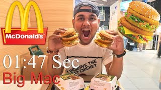 2 x Big Mac Maharaja Burger Challenge | Fastest Mc.Donald's Burger Eating Challenge In India