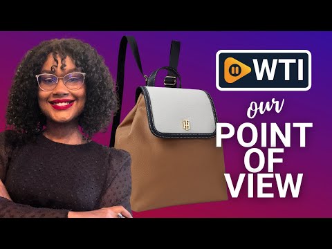 Tommy Hilfiger Liv II Flap Backpack Color-Block Pebble PVC White Greige/Basket Brown/Tommy Navy One Size One Size White Greige/Basket Brown/Tommy Navy - WTI product video review