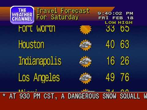 weatherstar 4000 simulator v4 - snow squalls! 2-18-22