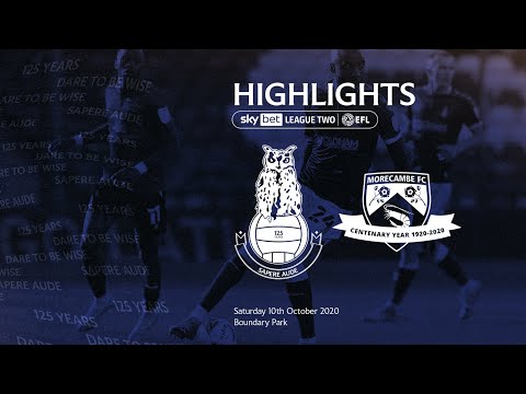 HIGHLIGHTS: Oldham Athletic 2-3 Morecambe