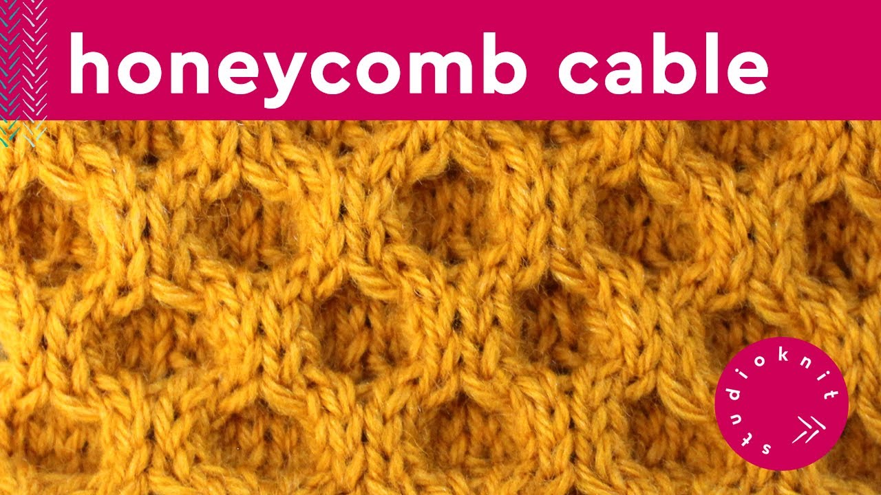 Honeycomb Cable Stitch Knitting Pattern