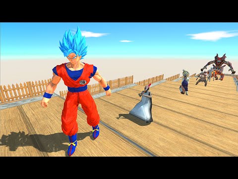 SONGOKU DEATH FALL vs SCP MONSTER - Animal Revolt Battle Simulator