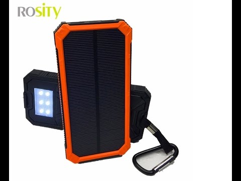 Обзор PowerBank на солнечных батареях Rosity 20000 мАч PBDLH2W