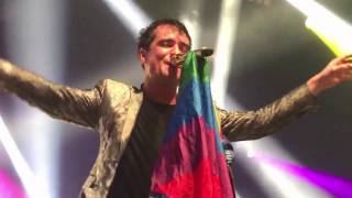 Brendon catching a pride flag during Girls/Girls/Boys - Melbourne 01/29/17