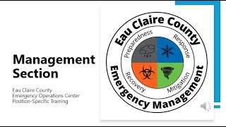 EOC Position Specific: Management Section