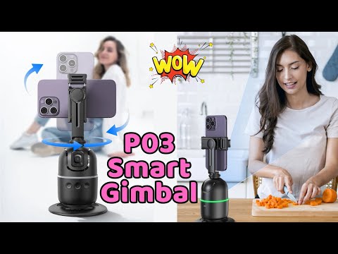 P03 Smart Gimbal | 360° AI Auto Face Tracking | The Ultimate Smartphone Stabilizer!