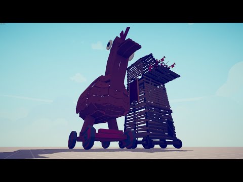 TOWER & TROJAN CHIKEN vs EVERY FACTION Totally Accurate Battle Simulator TABS