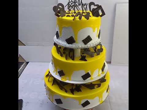 Happy Birthday Misbah & Asfiya | Pineapple Cake | 3 step cake | Hyderabad
