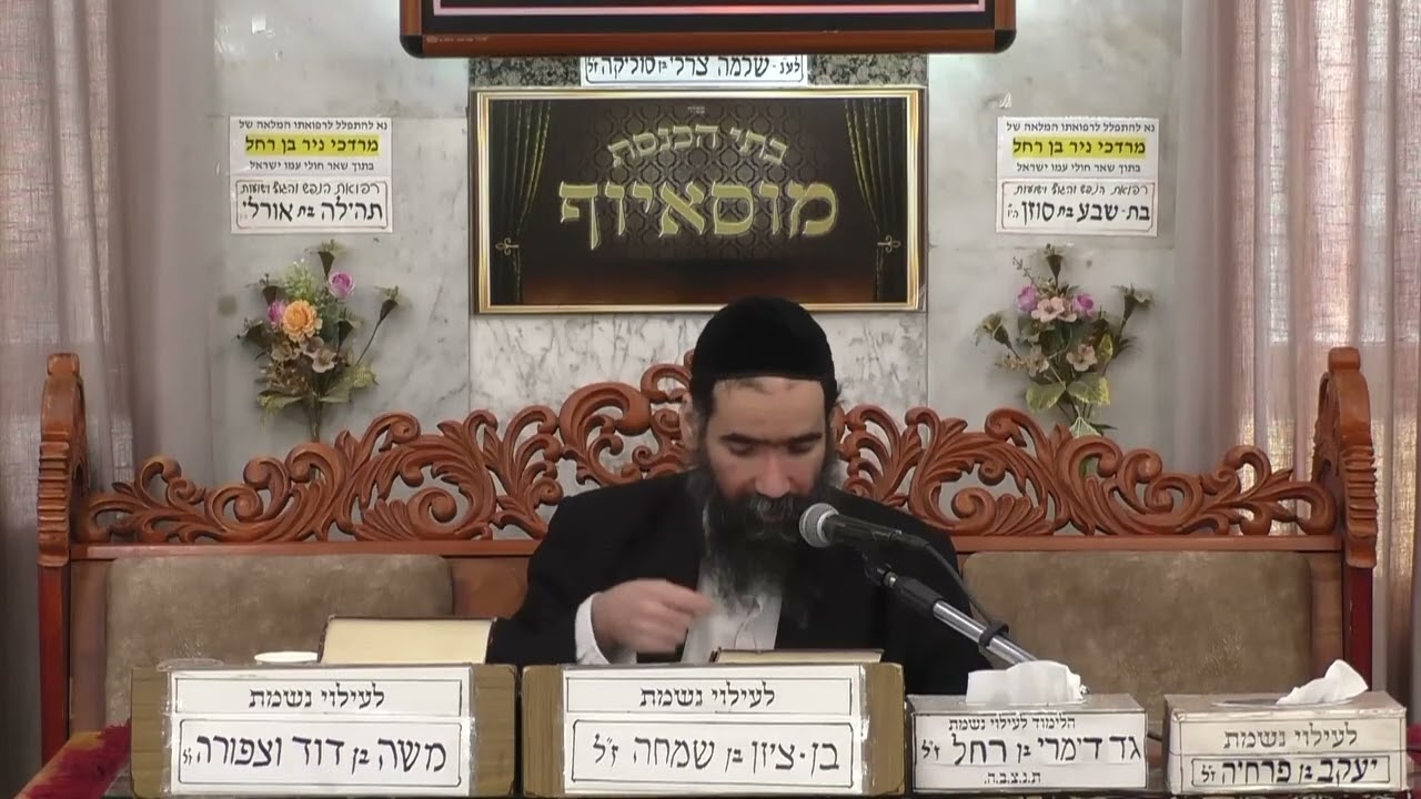 הרב ישראל שרת | פרשת שמות | מוסאיוף