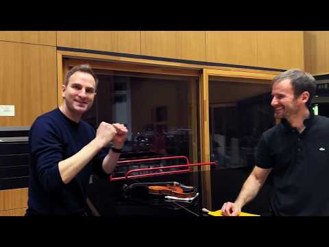 Stefan Milenkovich recording Beethoven and Bruch Concerto - Radio Slovenija,  Ljubljana 2019