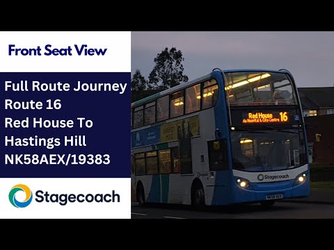 Full Route Journey | Stagecoach Sunderland Route 16 - Red House to Hastings Hill | NK58AEX/19383