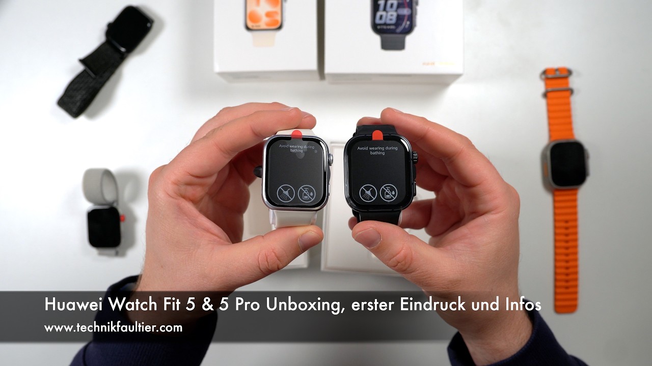 Huawei Watch Fit 5 & 5 Pro Unboxing, erster Eindruck und Infos