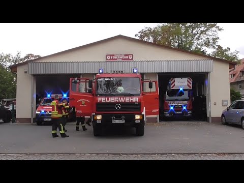 (Siren alarm and message receiver) Fullalarm fire brigade Elstal in Germany