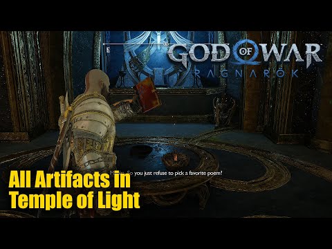God of War Ragnarok - All Artifacts in Temple of Light Alfheim
