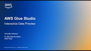  - AWS Glue Studio Interactive Data Preview | Amazon Web Services