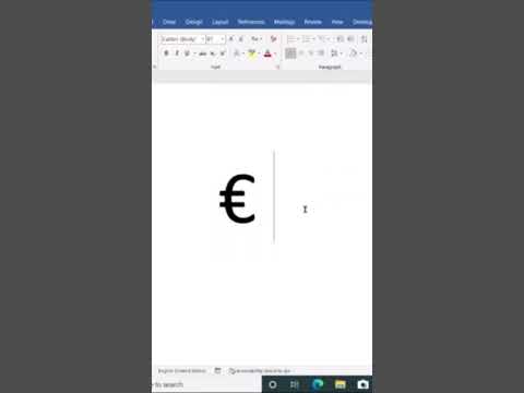How to make euro symbol in Microsoft Word? #shorts